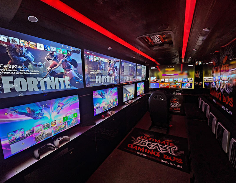 Inside the Ultimate Beast Gaming Bus