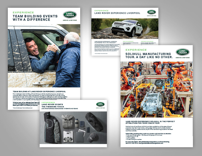 Jaguar Land Rover Flyer and brochure designer